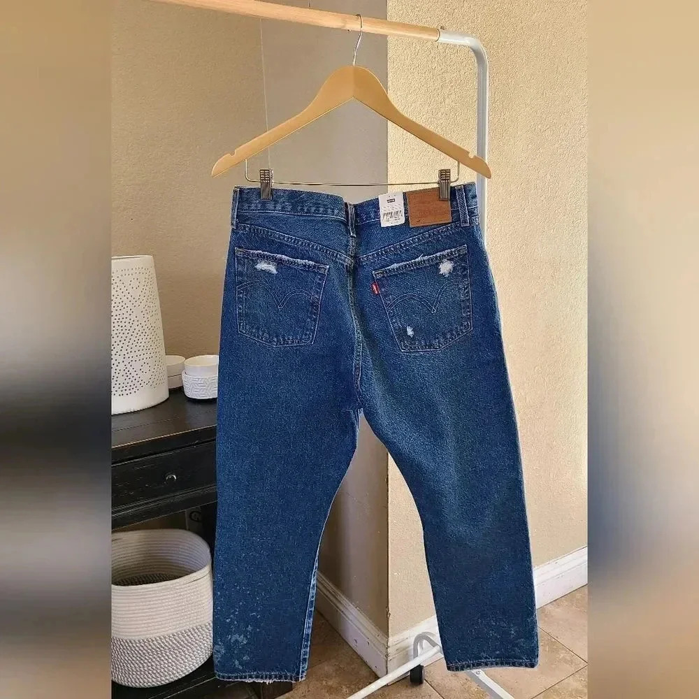 Levi's Premium 501 Original Cropped Jean - Picture 5 of 7